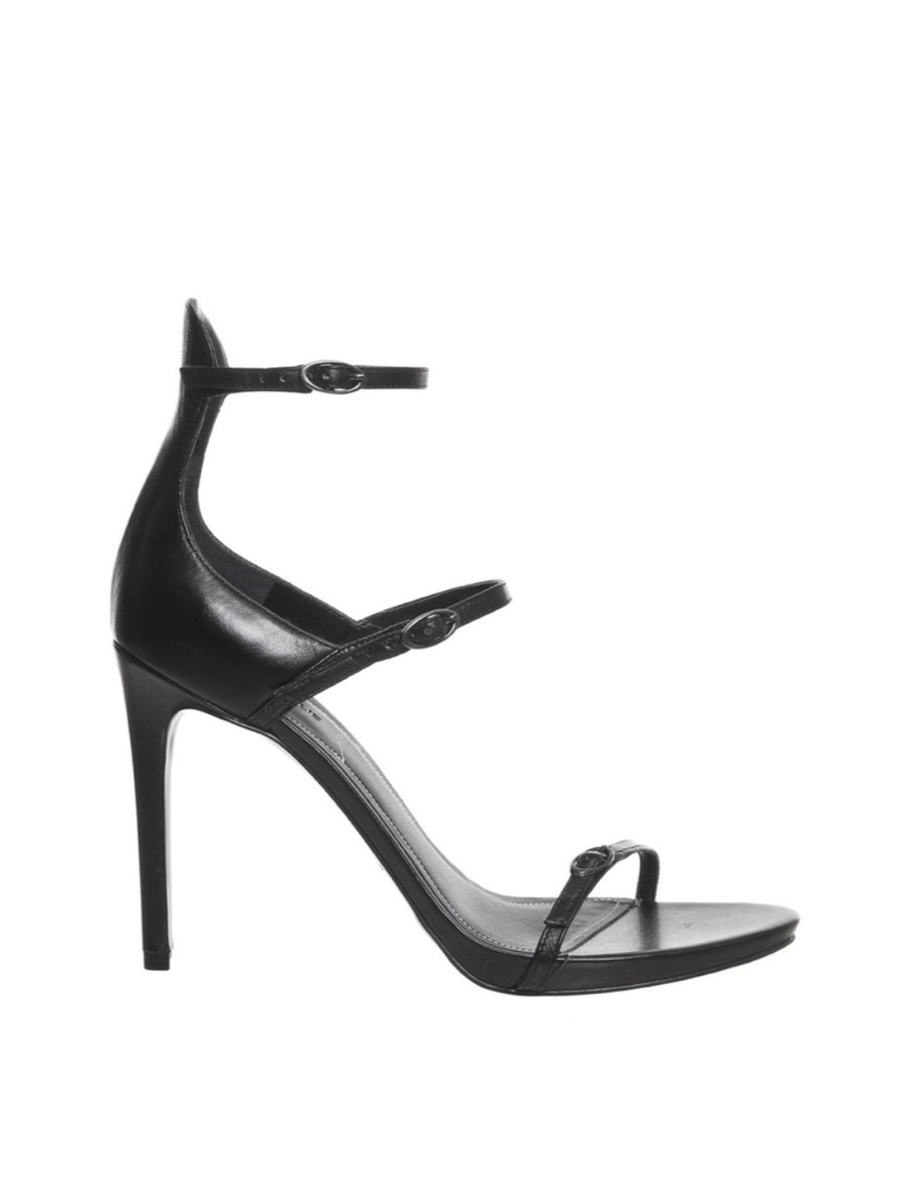 Kendall & Kylie Black Multi-Strap Stiletto Sandals